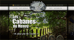 Desktop Screenshot of cabane-aquitaine-lescabanesdumenoy.com