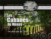 Tablet Screenshot of cabane-aquitaine-lescabanesdumenoy.com